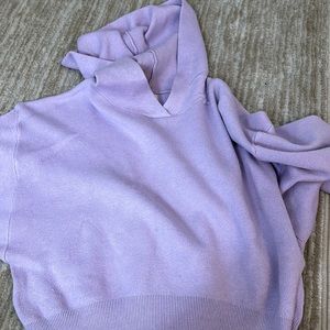 Light purple cropped sweater